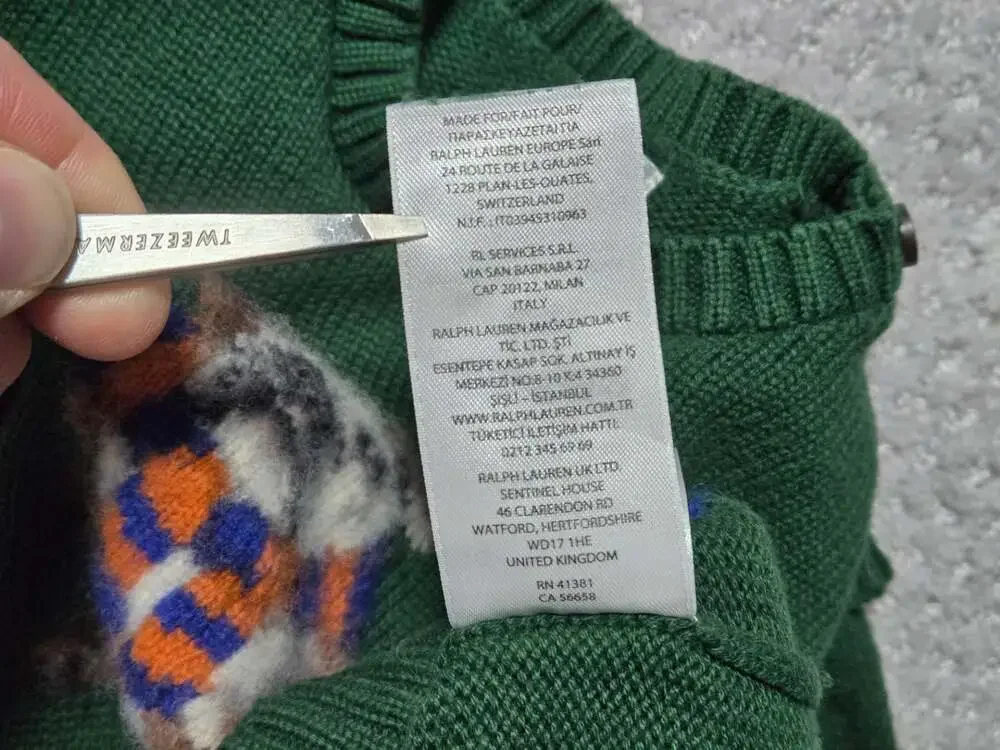 Ralph Lauren Bulldog Intarsia-Knit Sweater for Infants